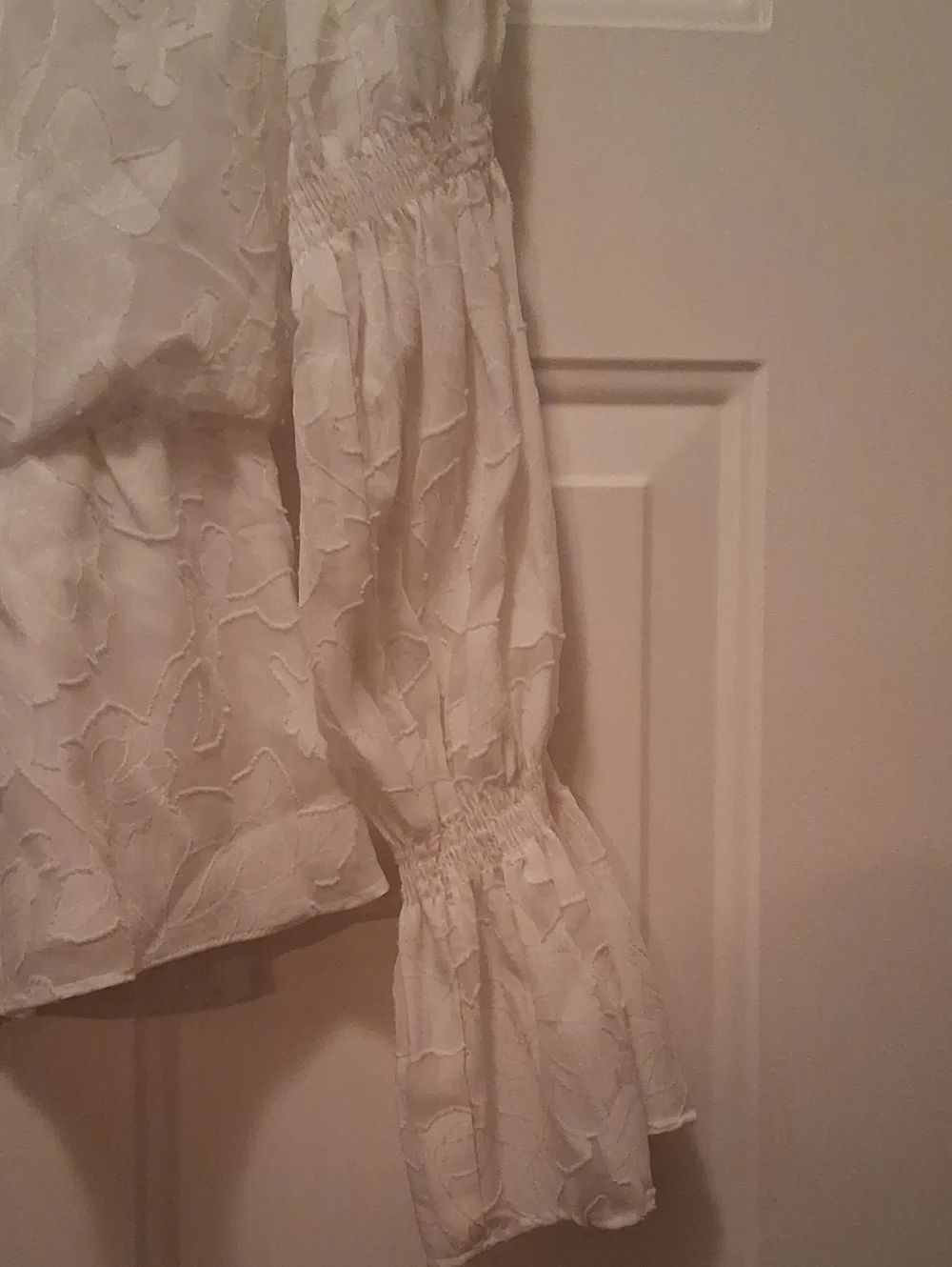 Elizabeth And James Blanca Floral Burnout Peplum Blouse